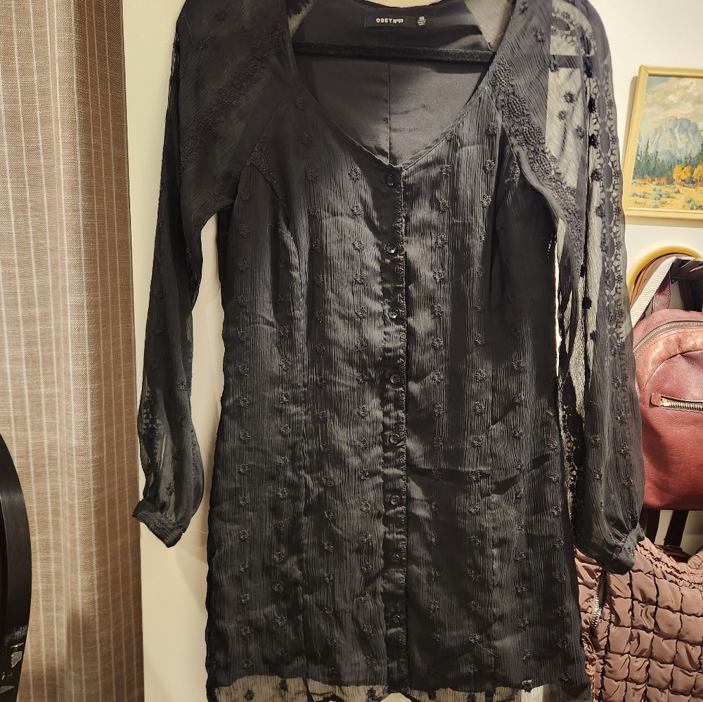 Obey Long sleeve dress